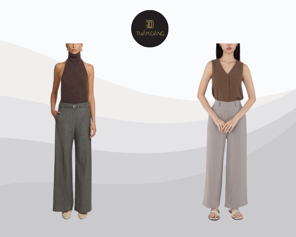 áo màu nâu phối quần màu gì đơn giản