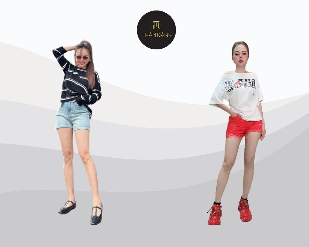 Quần short jeans: item kinh điển, dễ phối đồ, mang đến sự thoải mái và nét cá tính năng động cho mọi cô gái.