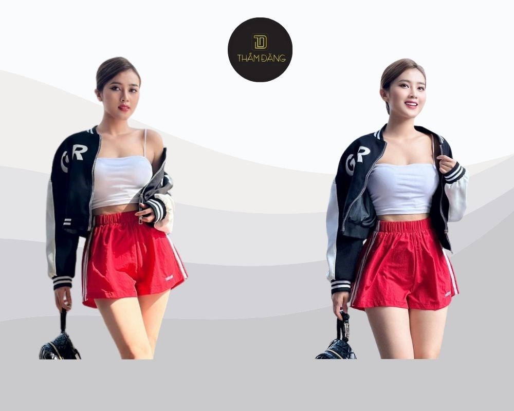 Quần short thể thao năng động và trẻ trung, lựa chọn lý tưởng cho các hoạt động ngoài trời hay phong cách đường phố hiện đại.