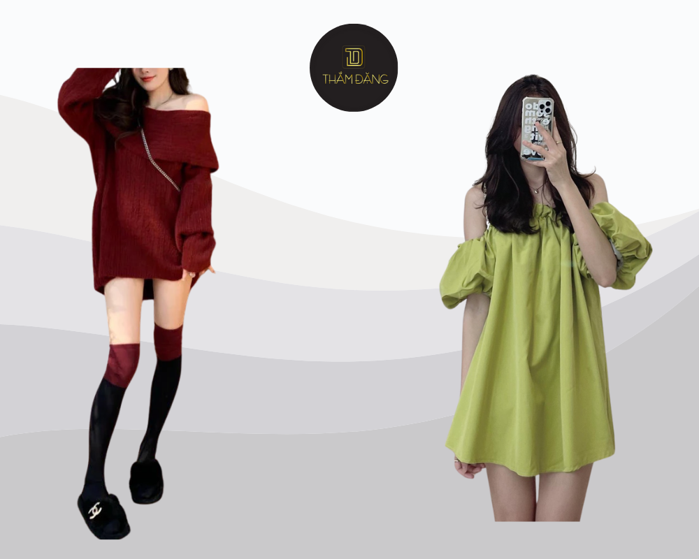 Phong cách trễ vai giấu quần đầy cá tính và quyến rũ cho các buổi tiệc tối.