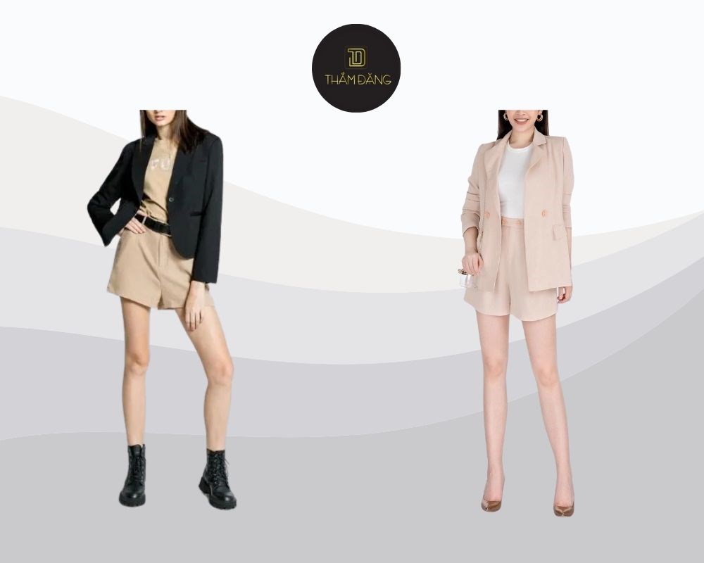 Áo vest khoác ngoài cùng áo thun basic và quần short vải hoặc jeans tạo nên vẻ ngoài đơn giản nhưng hiệu quả, trẻ trung và năng động.
