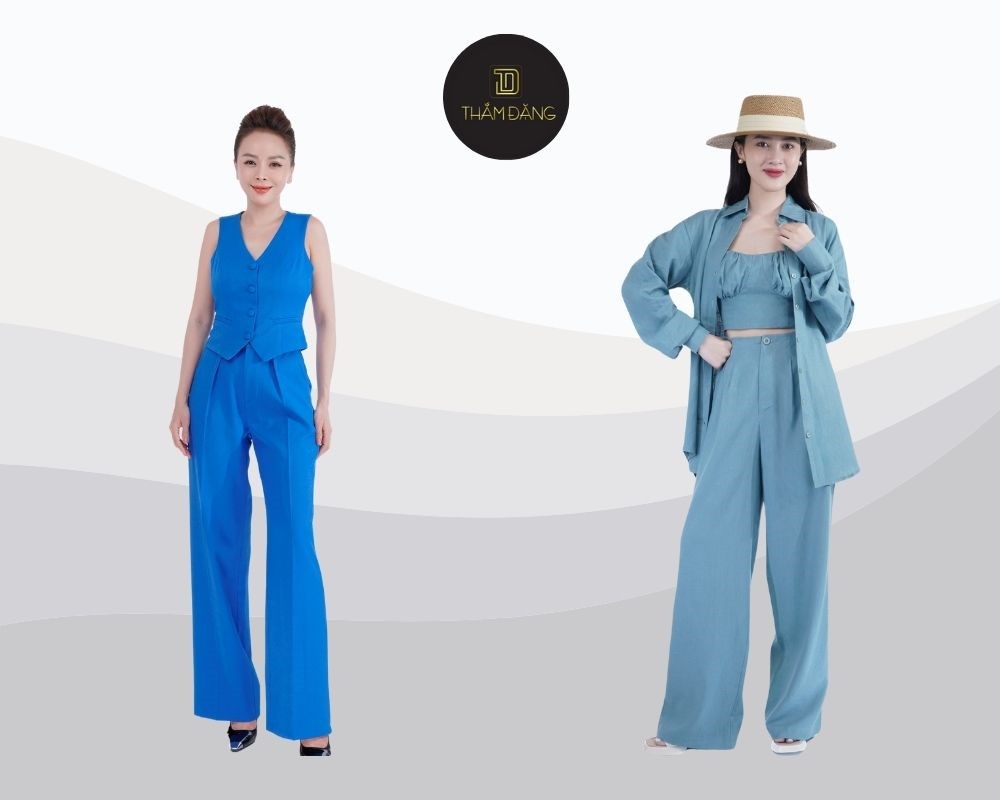 Áo xanh dương mặc với quần màu gì hài hòa