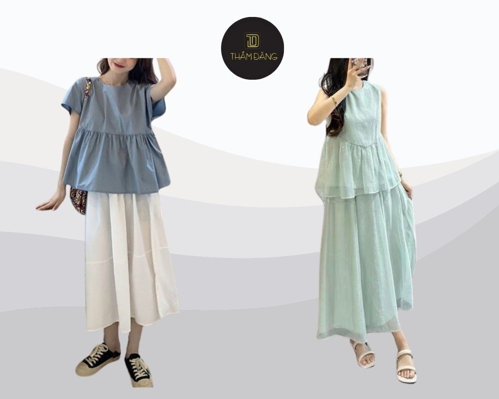Phong cách ngọt ngào chuẩn Hàn Quốc cho mọi dịp nhẹ nhàng với cách phối đồ với váy babydoll