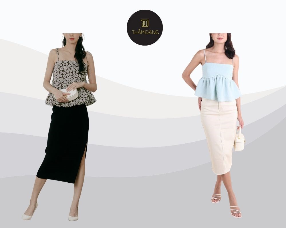 Thanh lịch và uyển chuyển cho công sở cùng cách phối áo babydoll với chân váy chân váy bút chì