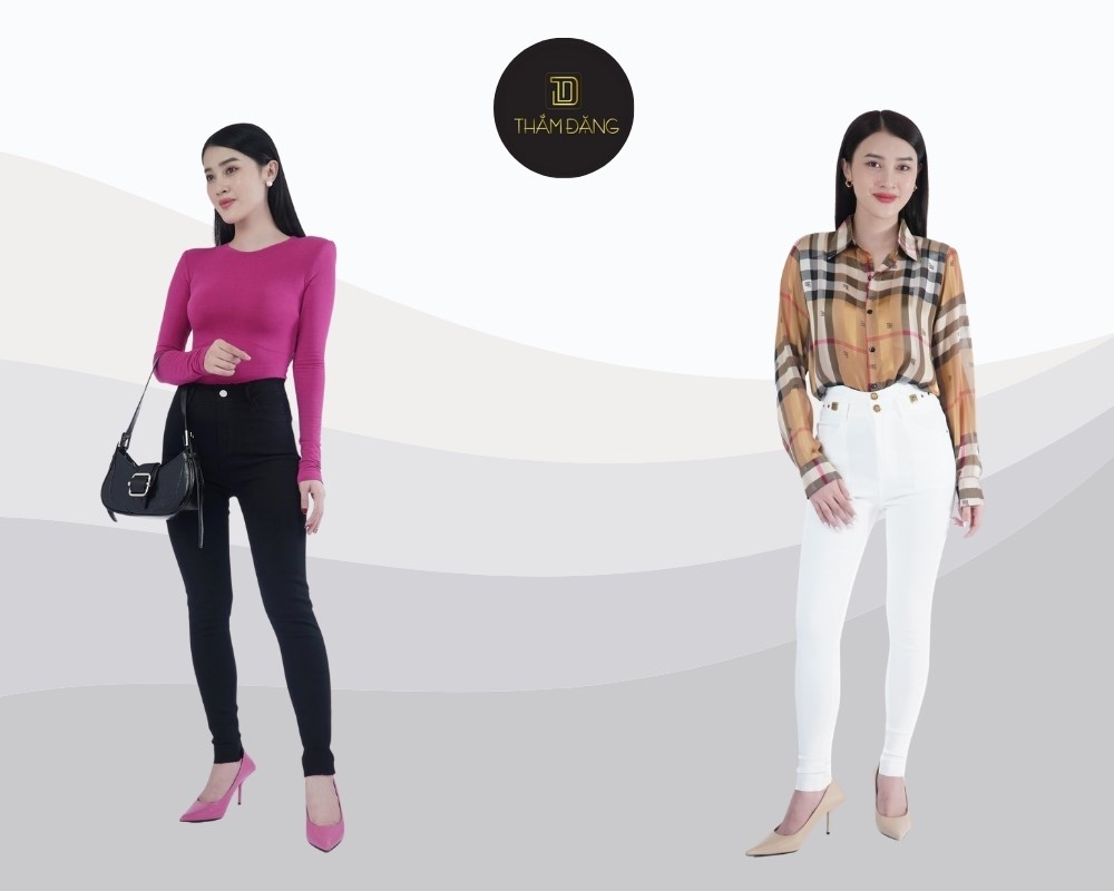 quần skinny ôm sát chuẩn size giúp tôn dáng