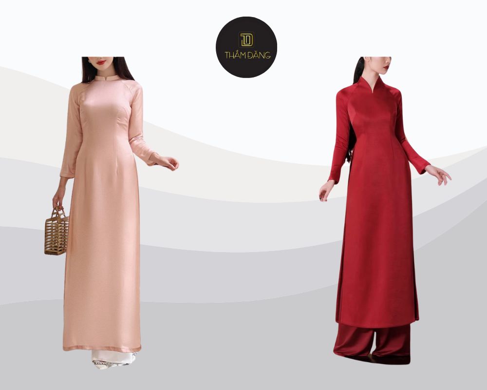 Áo dài truyền thống nhẹ nhàng với gam màu tinh tế là lựa chọn hoàn hảo tôn vẻ đẹp dịu dàng của cô dâu trong lễ dạm ngõ.