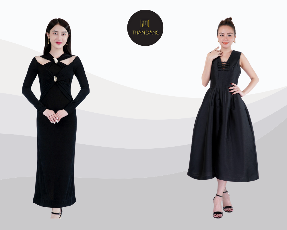 Váy dài thanh lịch, kín đáo với gam màu pastel nhẹ nhàng là lựa chọn hoàn hảo cho lễ dạm ngõ.