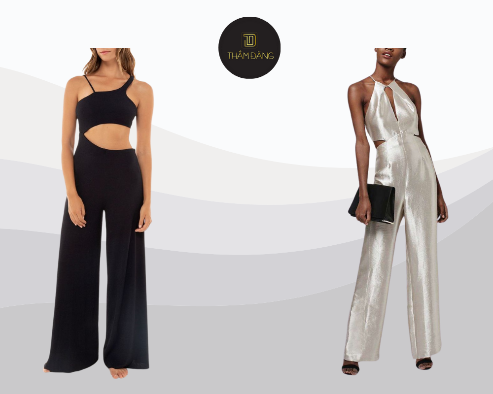 Jumpsuit cut-out mang đến vẻ đẹp thanh lịch, quyến rũ cho những buổi tối sang trọng tại bar.