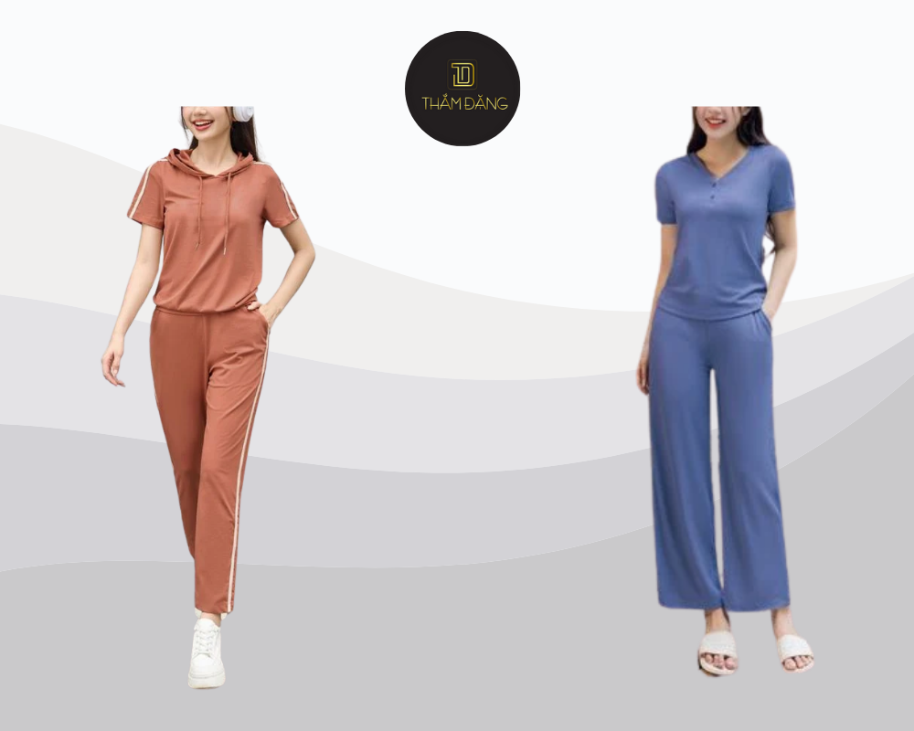 Set đồ thun cotton đơn giản và thoải mái là lựa chọn lý tưởng cho chuyến viếng chùa vừa trẻ trung vừa lịch sự.