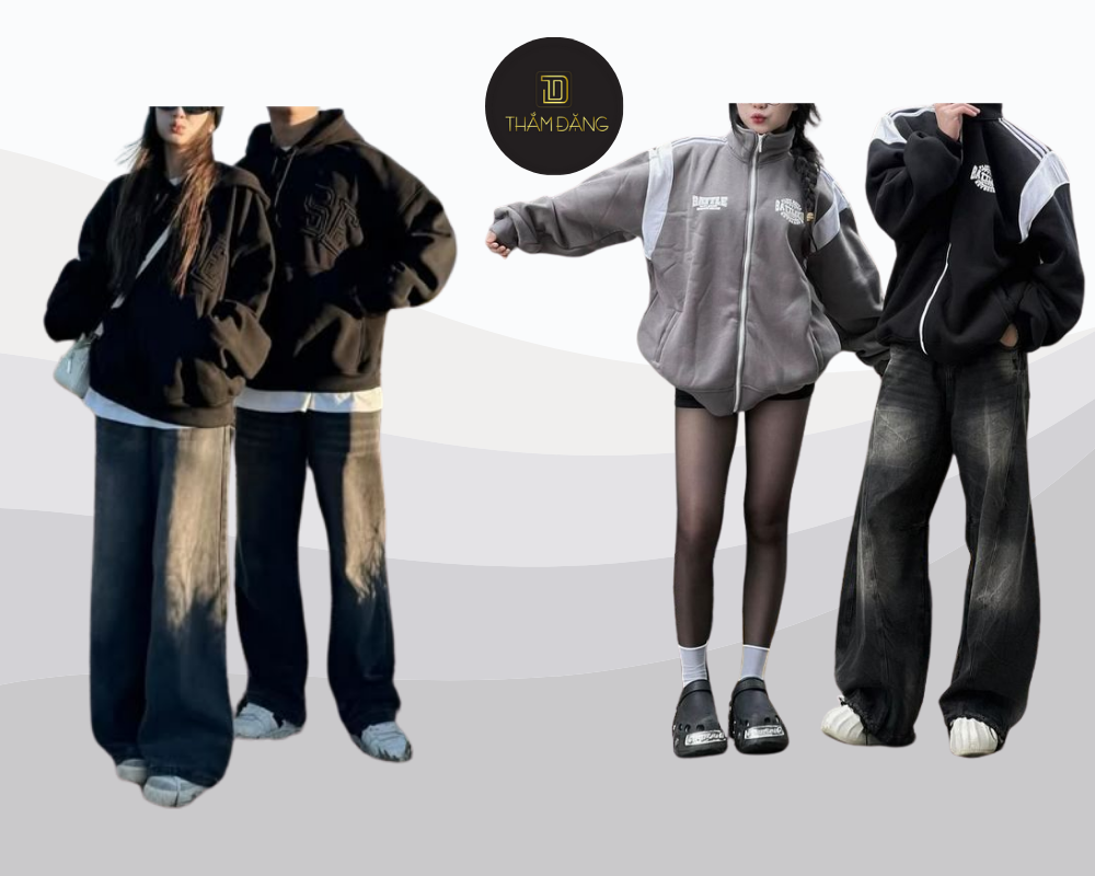 Gợi ý outfit streetwear cá tính cho nam nữ khi khám phá Đà Lạt với hoodie, jogger, sweater và phụ kiện thời thượng.
