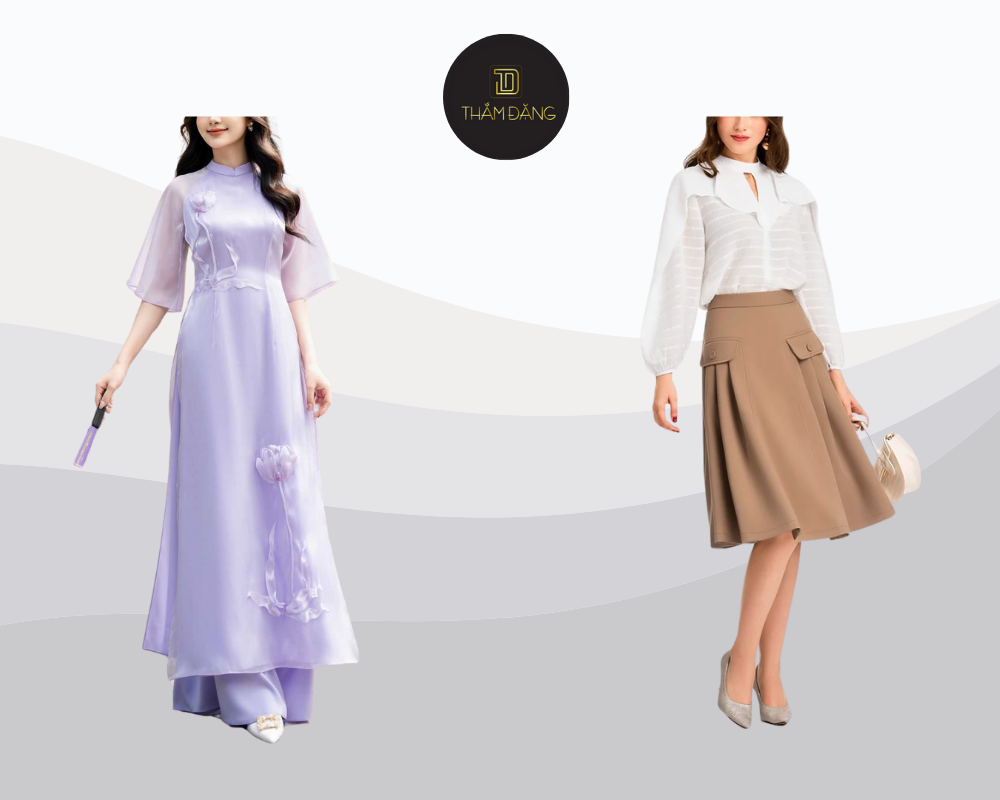 Trang phục lịch sự, trang nhã phù hợp để tham quan các di tích văn hóa và tham gia hoạt động truyền thống.