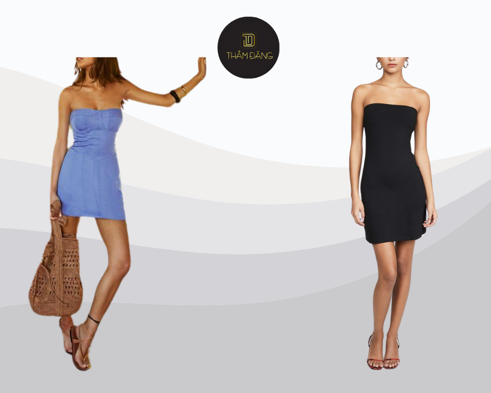 Đầm quây nhẹ nhàng kết hợp sandal bệt và túi mini mang đến vẻ ngoài gợi cảm, thoải mái cho những ngày dạo chơi nắng đẹp.