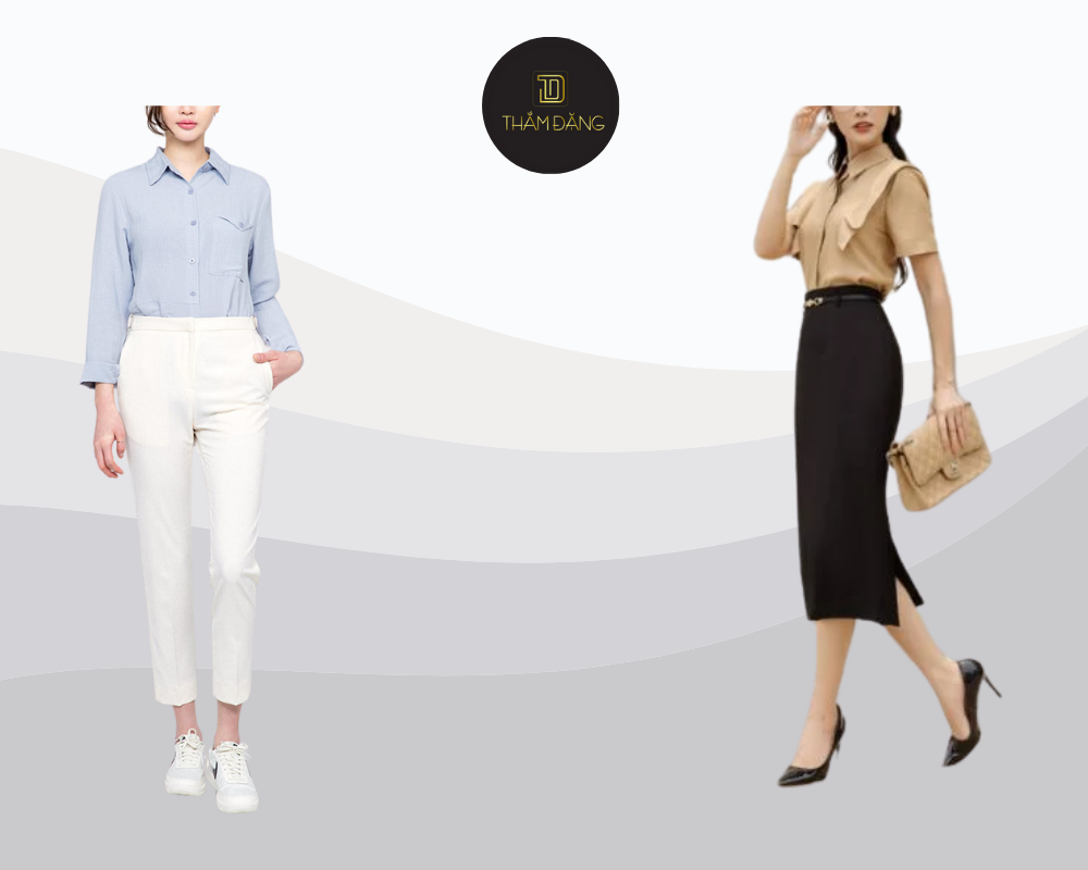 Phong cách trang phục linh hoạt nhưng vẫn chuyên nghiệp, kết hợp giữa sự thoải mái và yêu cầu về hình ảnh trong ngành công nghệ.