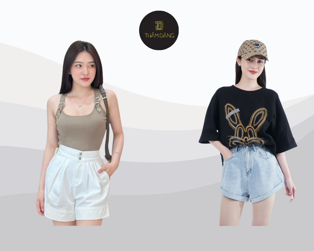 Set đồ áo thun quần short thoải mái và thời trang giúp bạn khám phá Bangkok trong những ngày nắng nóng.