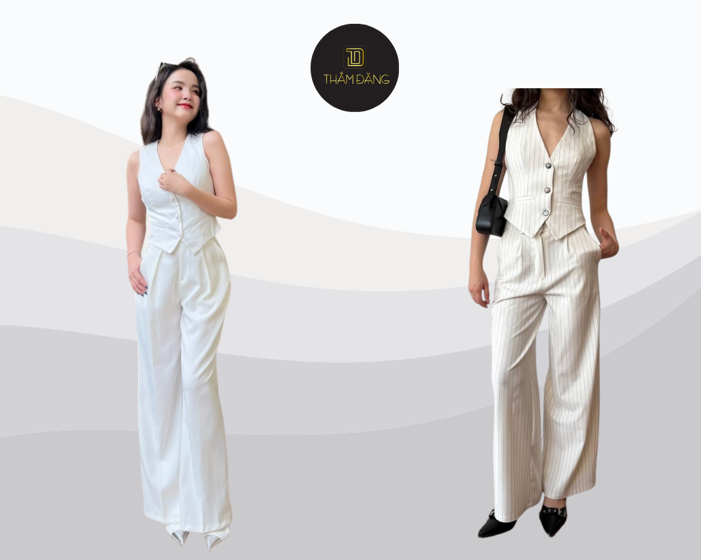 Bộ suit màu ivory mang đến vẻ sang trọng, tinh tế và quyến rũ, là lựa chọn hoàn hảo cho những dịp đặc biệt.