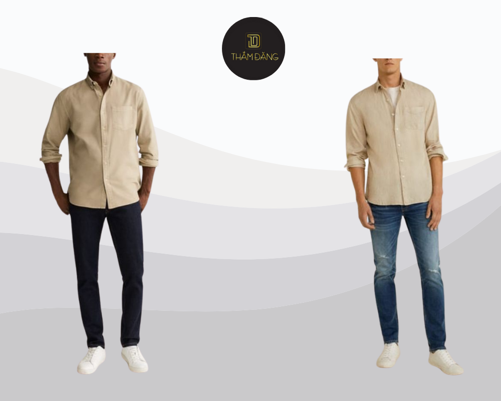 Lịch lãm và thoải mái, set đồ be cùng chinos là lựa chọn hoàn hảo cho quý ông hiện đại.