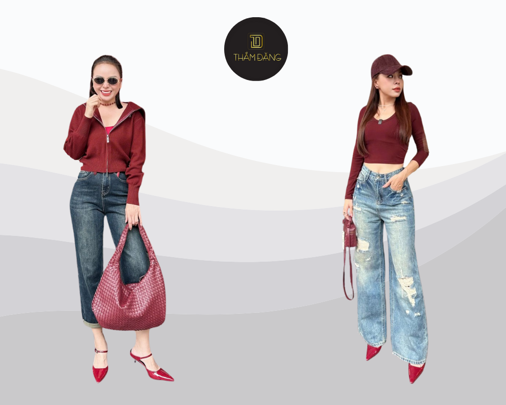 Đỏ đô, tông màu sang trọng vượt thời gian, kết hợp hoàn hảo giữa cổ điển và hiện đại.