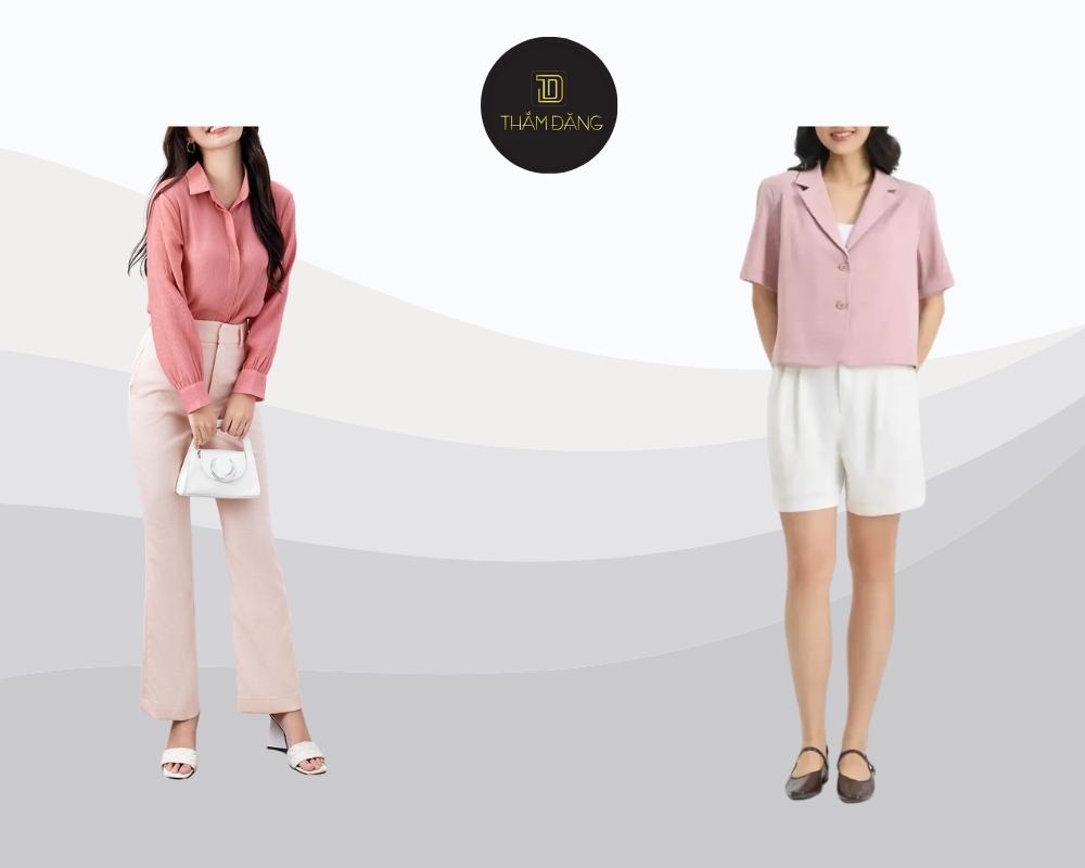 Màu hồng pastel là gam màu thời trang được ưa chuộng nhờ khả năng tôn da, dễ phối đồ