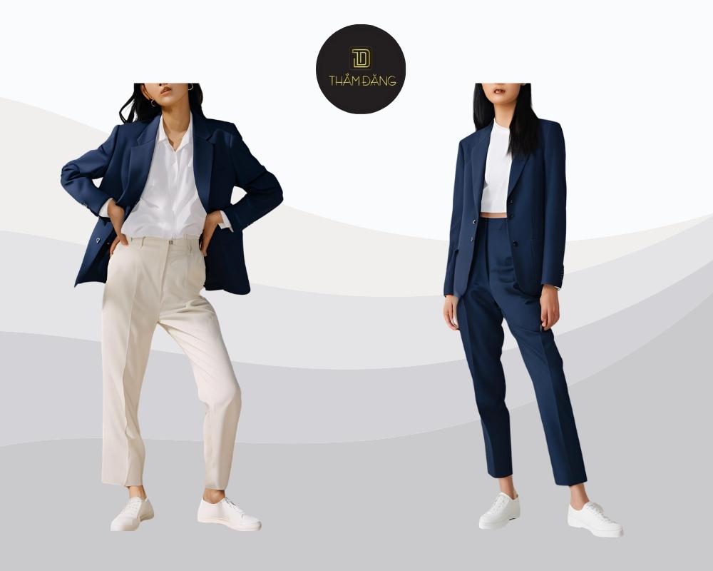Outfit tông lạnh phối hợp hài hòa mang đến vẻ ngoài thanh lịch, chuyên nghiệp và hiện đại
