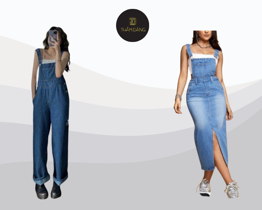 Áo dây pastel kết hợp yếm jean mang đến vẻ ngoài ngọt ngào, cá tính, phù hợp cho những buổi dạo phố, học tập hay sự kiện ngoài trời.