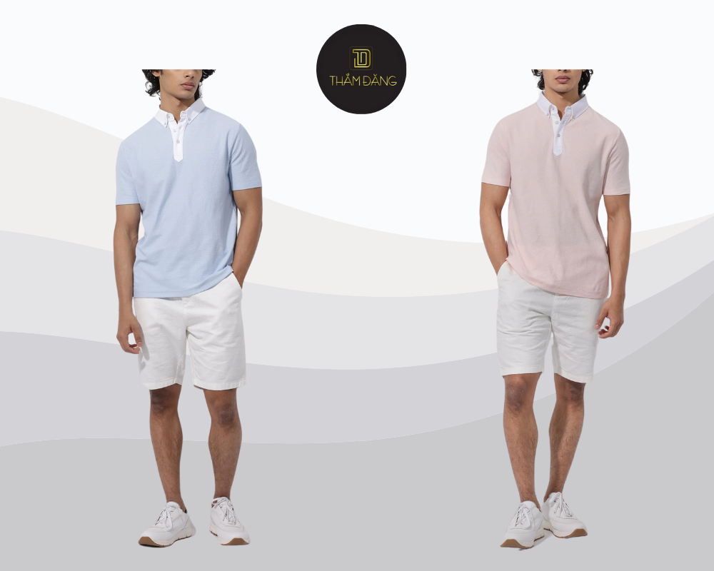 Set đồ xanh pastel và trắng mang đến vẻ ngoài trẻ trung, năng động và thoải mái cho những ngày hè.
