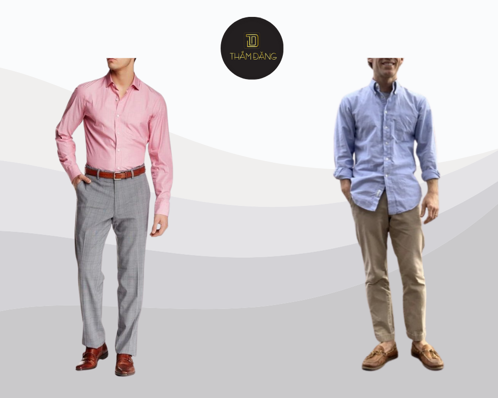 Set đồ pastel kết hợp quần tây/chinos tạo nên phong cách thanh lịch, trẻ trung và chuyên nghiệp cho quý ông hiện đại.