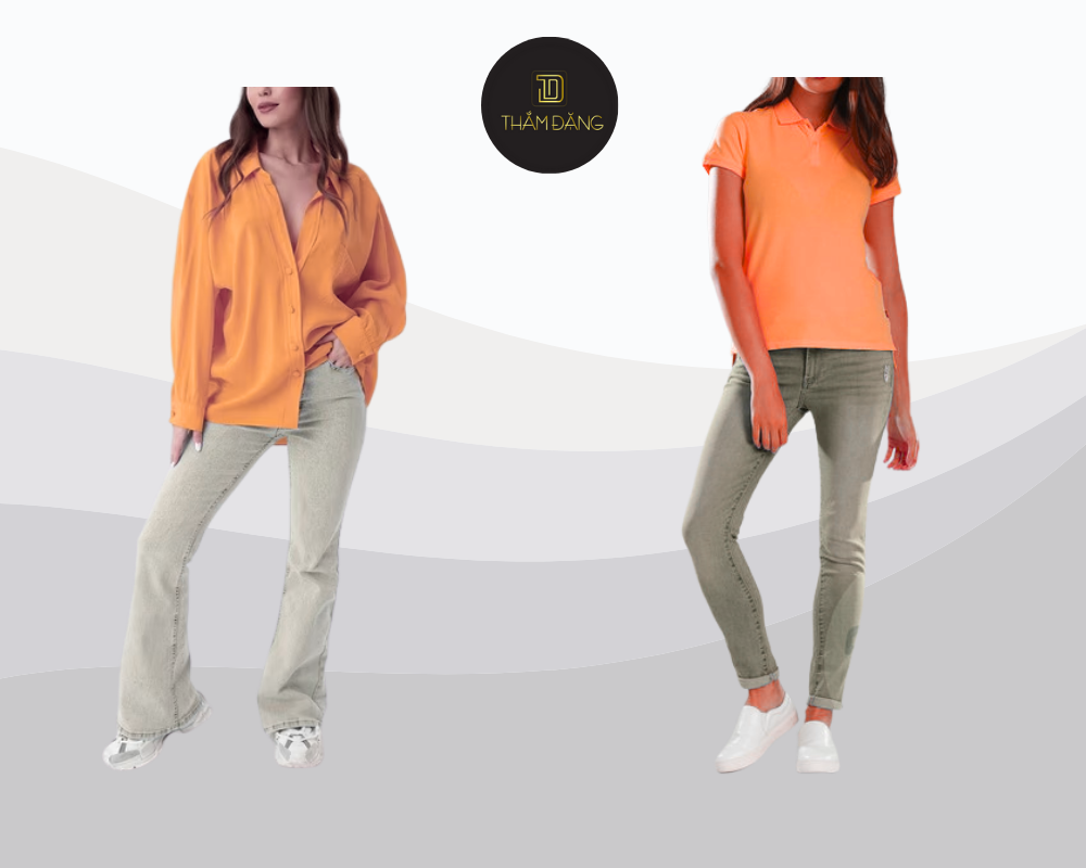 Áo vàng bò phối quần xám tạo nên outfit tinh tế, nhẹ nhàng và dễ dàng ứng dụng cho mọi dịp.