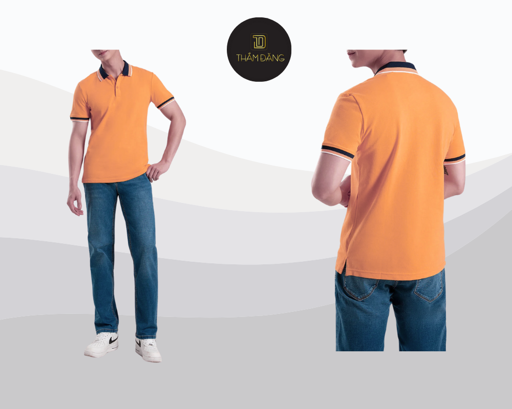Áo polo vàng bò phối cùng quần xanh cô ban mang đến vẻ ngoài thời thượng, nam tính và đầy tinh tế cho mọi dịp.