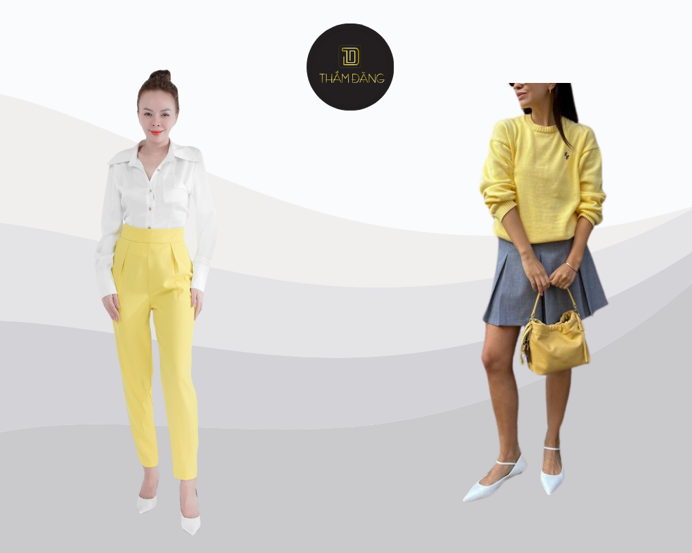 Màu vàng chanh tươi sáng, linh hoạt và thời thượng mang đến năng lượng tích cực, giúp tạo điểm nhấn ấn tượng trong mọi trang phục.