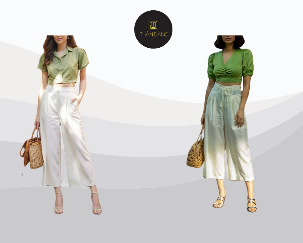 Outfit trẻ trung, năng động và thanh lịch cho mùa hè, hoàn hảo cho những ngày dạo phố hay picnic.