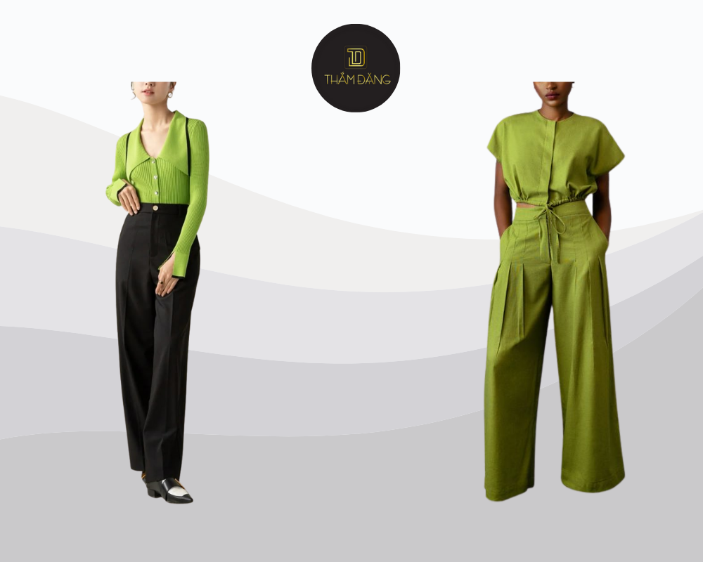 Màu xanh cốm nổi bật nhưng cần phối hợp tinh tế để tạo nên outfit hoàn hảo và tôn lên vẻ đẹp cá nhân.