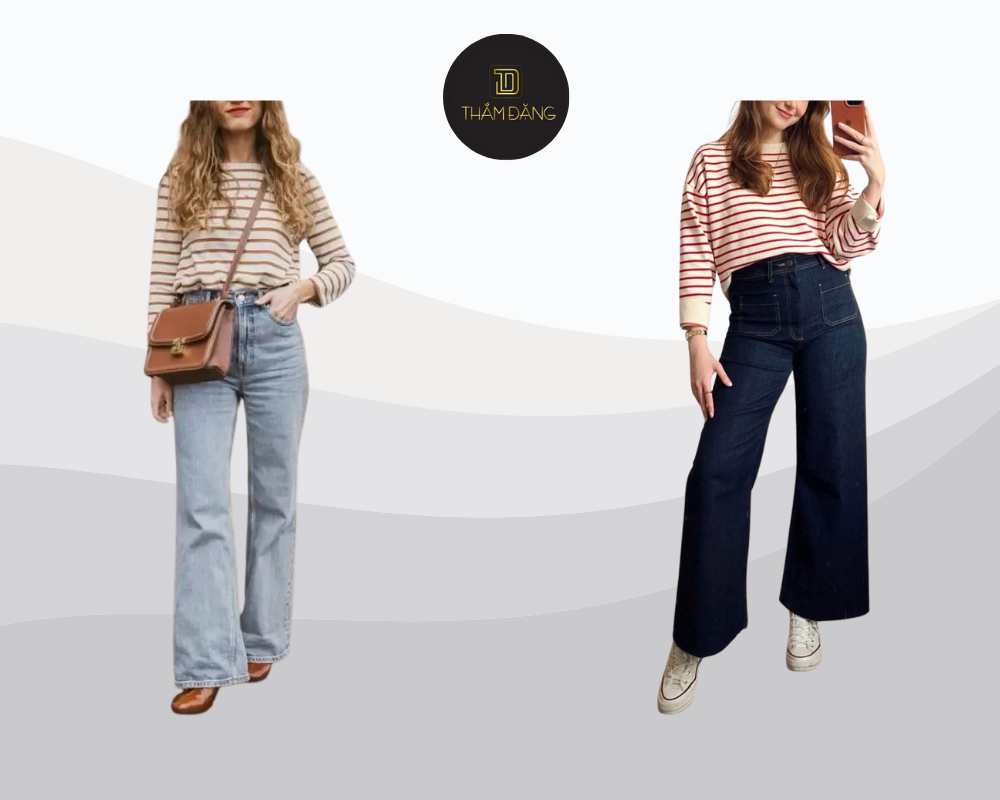 Nàng dưới 1m6 cứ tự tin diện quần ống rộng nếu chọn đúng giày và độ dài phù hợp