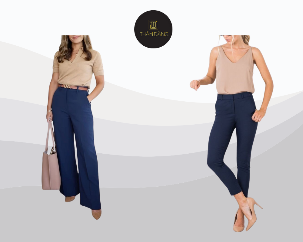 Set đồ với áo thun taupe và quần xanh navy là lựa chọn lý tưởng cho phong cách năng động mà vẫn tinh tế, phù hợp cho mọi hoạt động thường ngày.