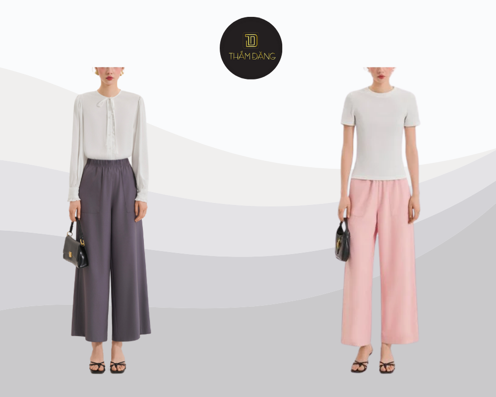 Marc Fashion mang đến những thiết kế quần ống rộng thanh lịch, đa dạng và phù hợp với mọi phong cách.