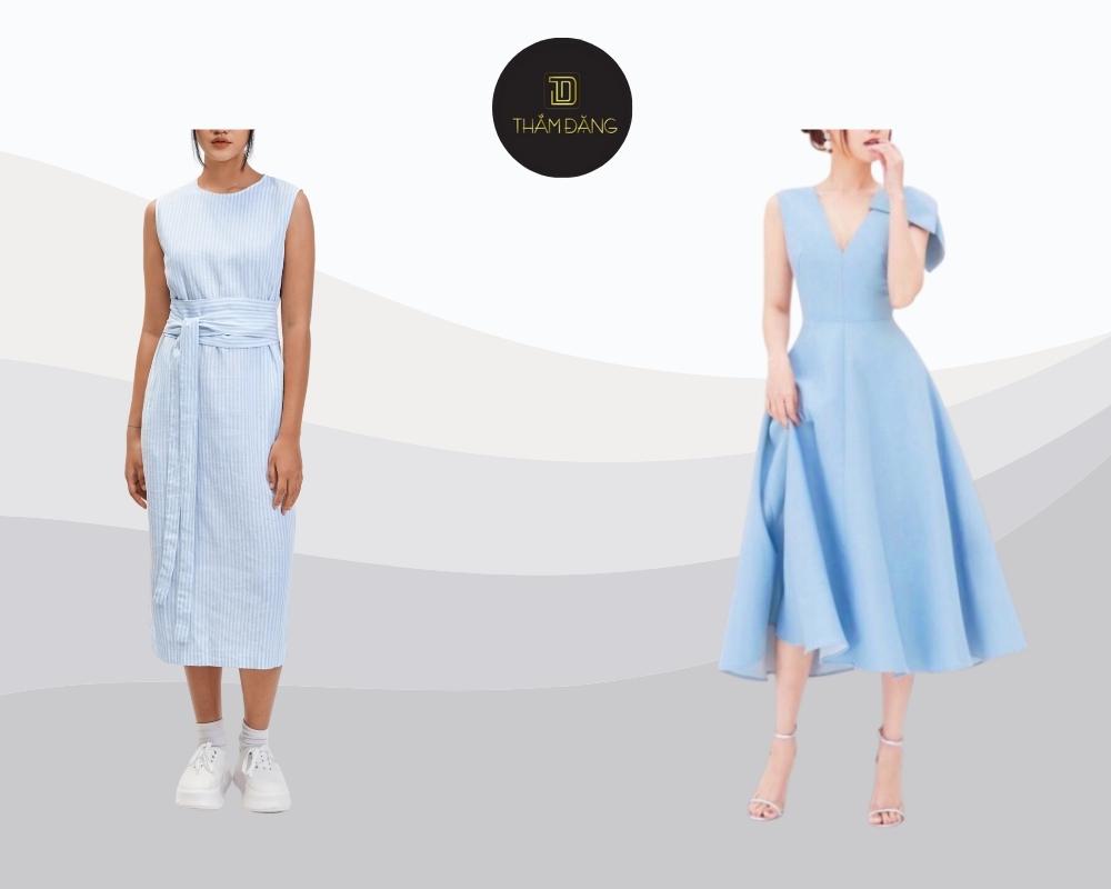 Đầm liền xanh pastel mang đến vẻ đẹp thanh lịch, tinh tế và cuốn hút cho mọi dịp.