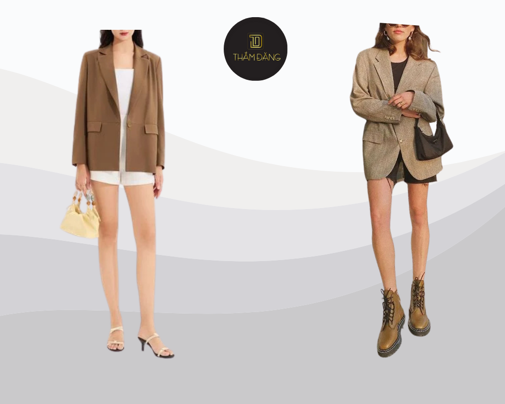 Phối layer với áo khoác blazer thanh lịch, trẻ trung hơn