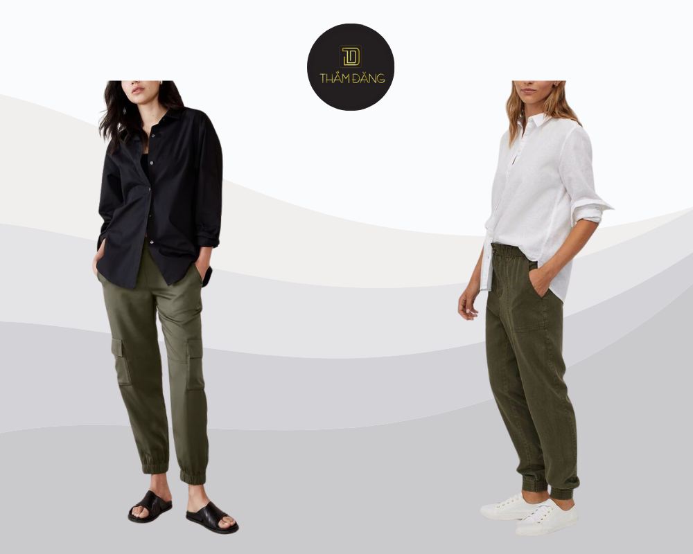 Thanh lịch và năng động với combo sơ mi rộng và jogger cá tính