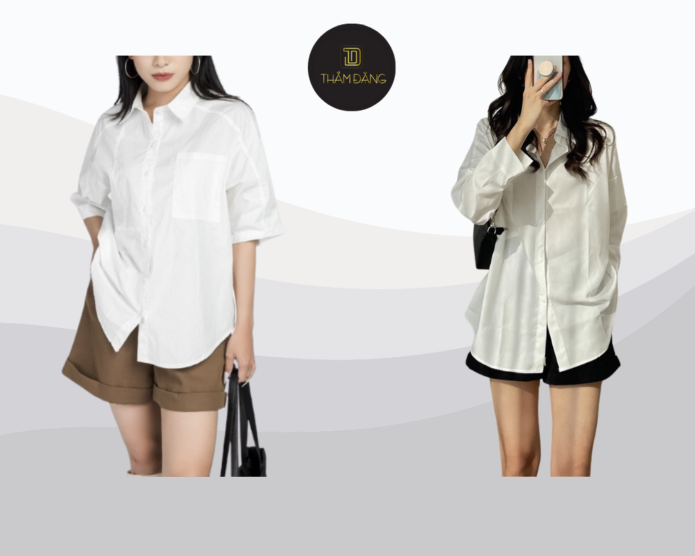 Outfit mùa hè mát mẻ năng động cùng sơ mi rộng và quần đùi linen