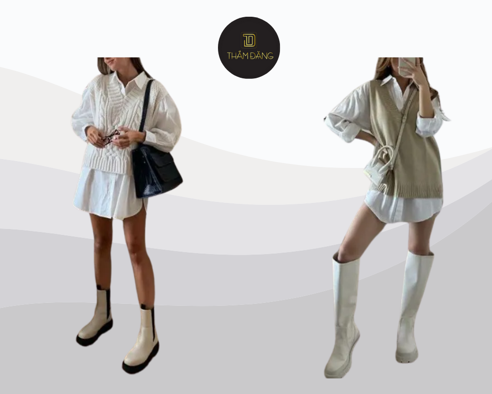 cách phối đồ với boot cổ lửng sành điệu