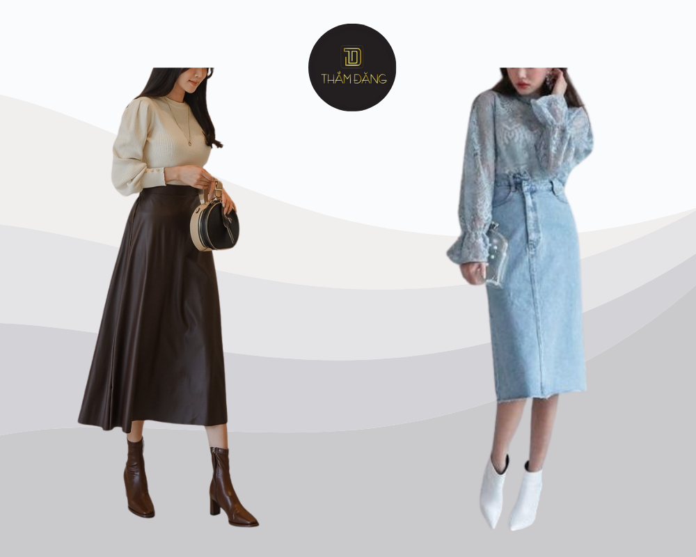cách phối đồ với boot cổ lửng thanh lịch
