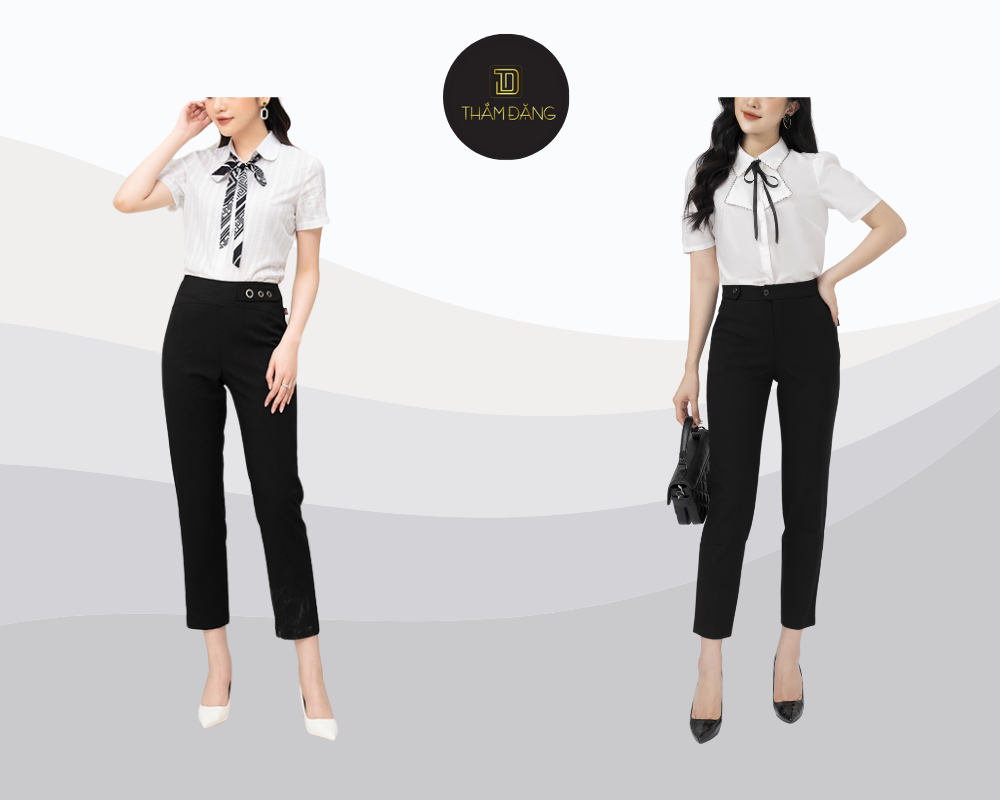 Phong cách nữ tính thanh lịch cho ngày công sở và sự kiện nhẹ nhàng.