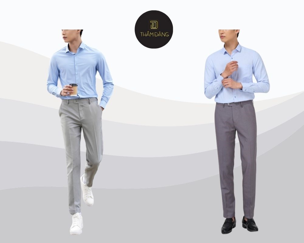 cách phối quần tây áo sơ mi nữ sang trọng