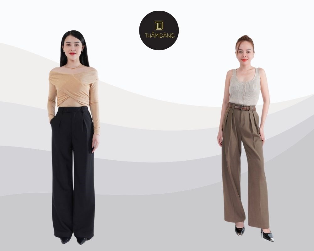 cách phối quần tây áo sơ mi nữ tự tin