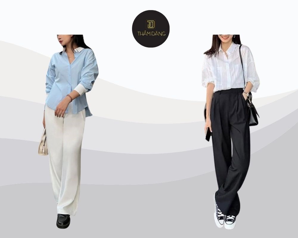 cach-phoi-quan-tay-ao-so-mi-nu-215.jpgcách phối quần tây áo sơ mi nữ trẻ trung