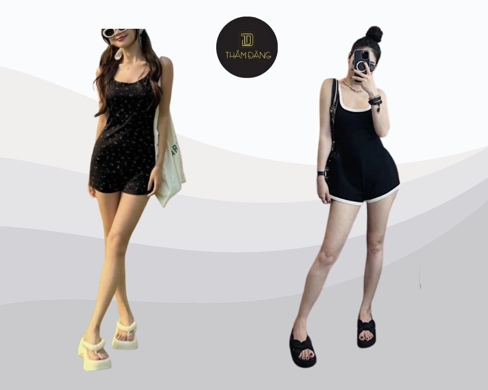 chân ngắn đi biển mặc gì không bị luộm thuộm