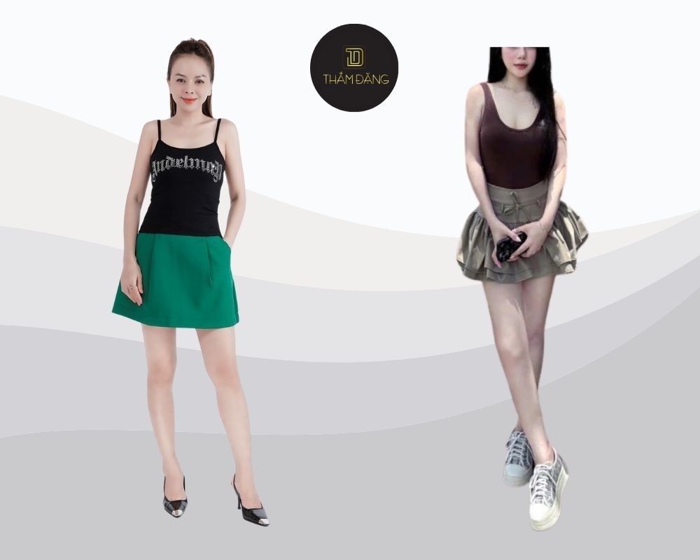 chân ngắn đi biển mặc gì cho buổi chiều hoàng hôn