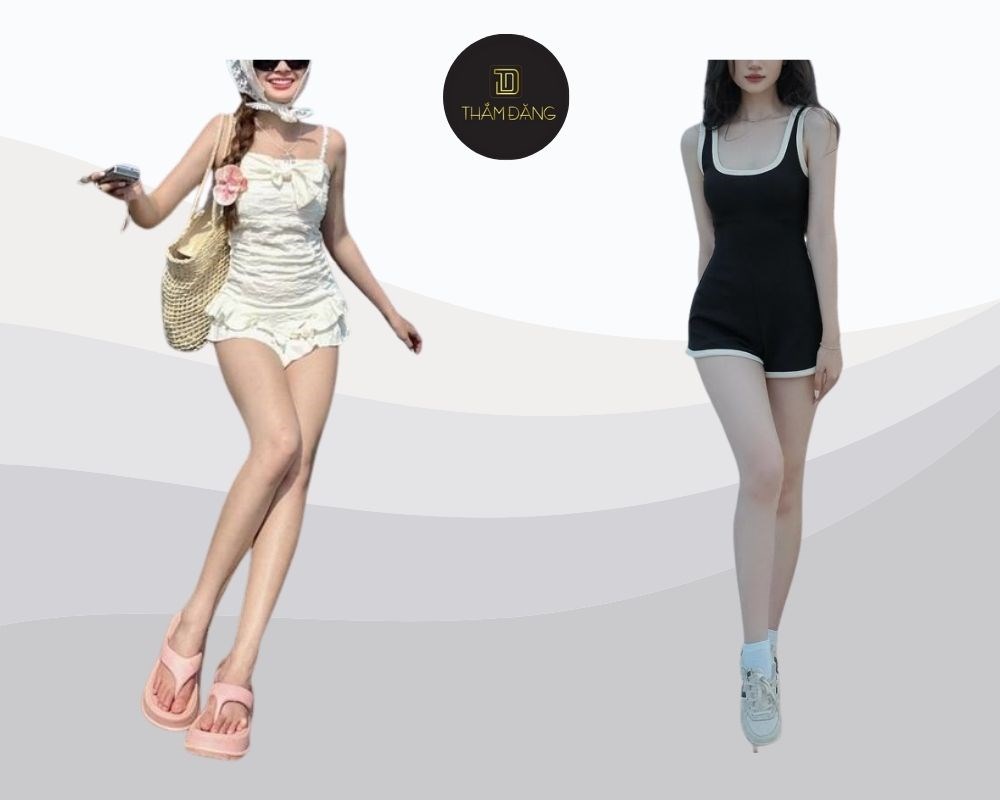chân ngắn đi biển mặc gì trông quyến rũ