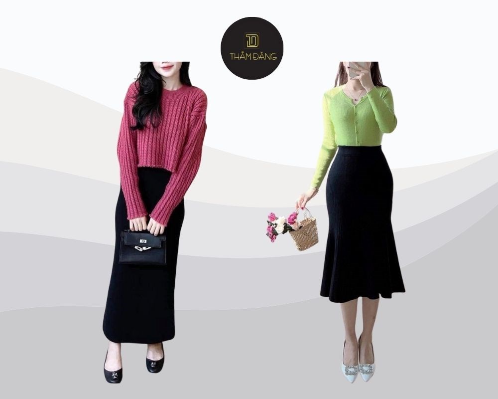 Việc lựa chọn chân váy len dài phù hợp với dáng người là yếu tố then chốt để tôn vinh vẻ đẹp và sự tự tin của mỗi quý cô