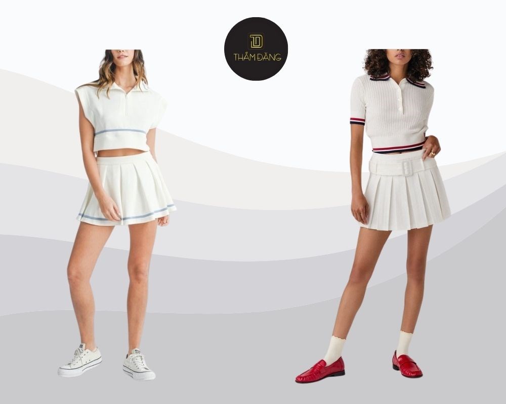 Chọn chân váy tennis phù hợp với từng dáng người giúp tôn dáng và khắc phục nhược điểm cơ thể một cách hiệu quả