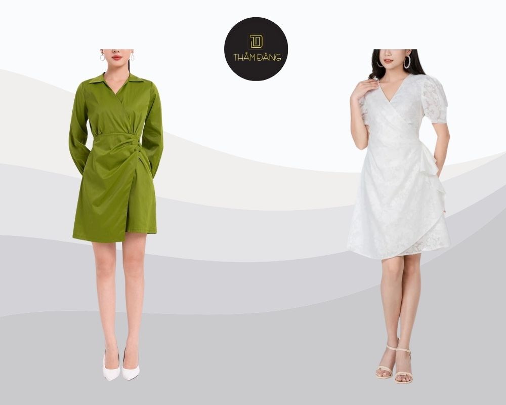 đầm wrap dress cho chubby girl